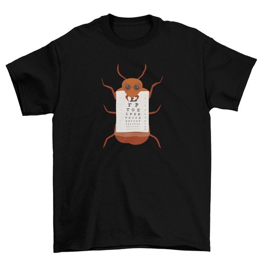 Ant eye chart t-shirt